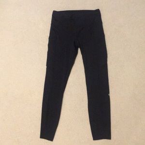 Black Lululemon fast and free leggings 28”